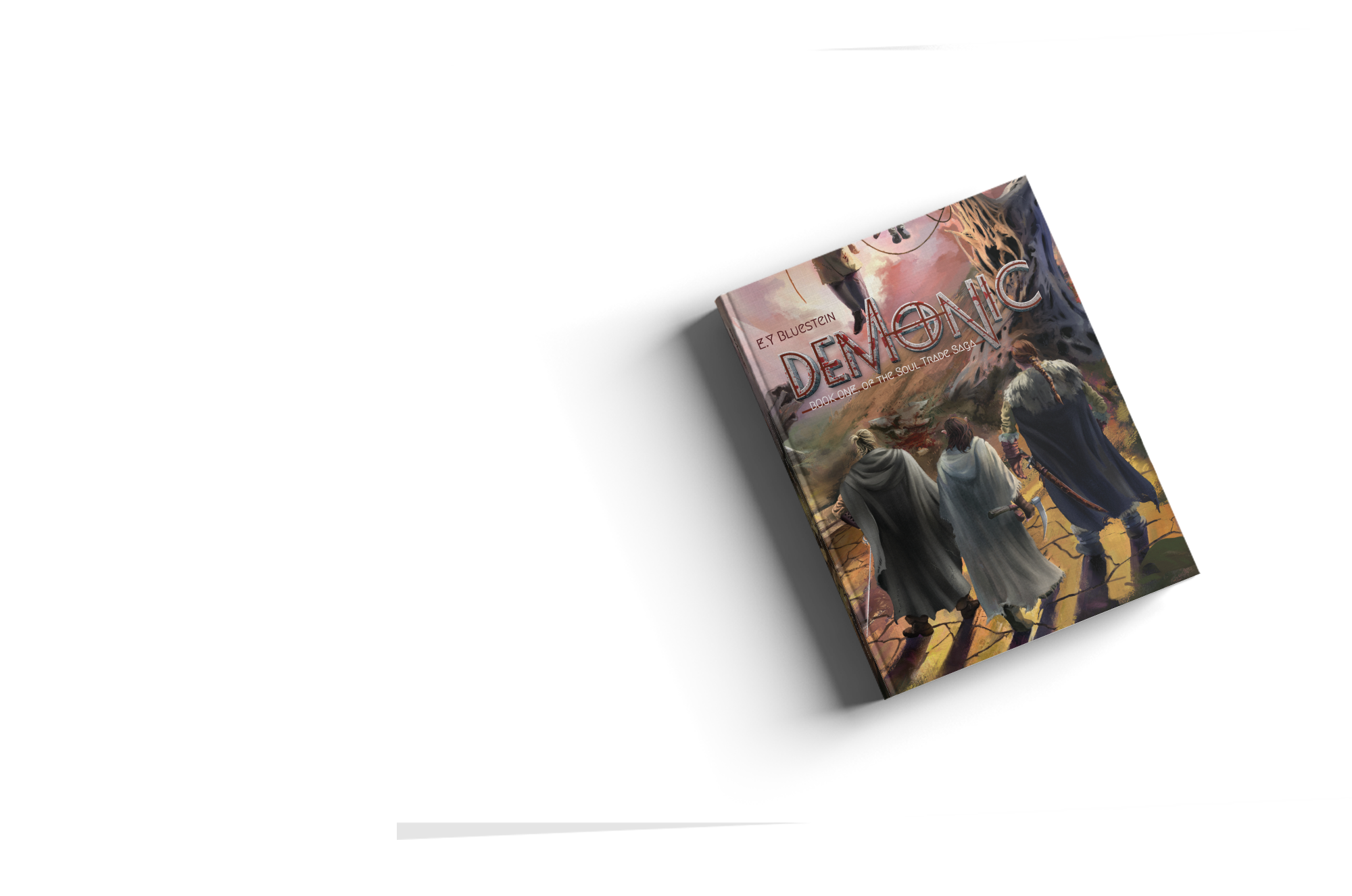 Demonic 3D book render